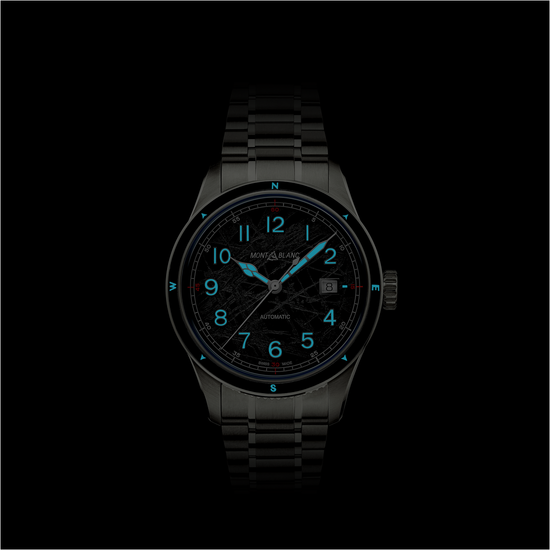 ＢＢ Montblanc 1858 0 Oxygen - The 8000 Automatic 41 mm Stainless Steel